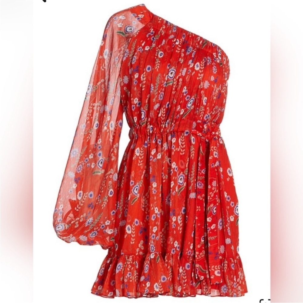 Revolve Alexis Edyta floral print one-shoulder mini dress - Picture 3 of 14